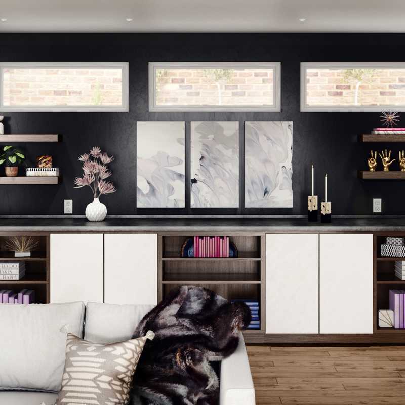 Glam Living Room Design by Havenly Interior Designer Marie