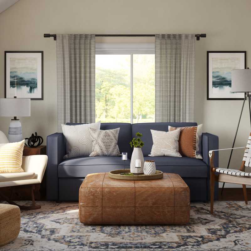 Contemporary, Modern Living Room Design by Havenly Interior Designer Fendy