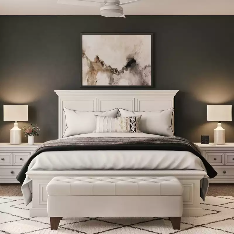 Modern, Eclectic, Traditional Bedroom Design by Havenly Interior Designer Nichole