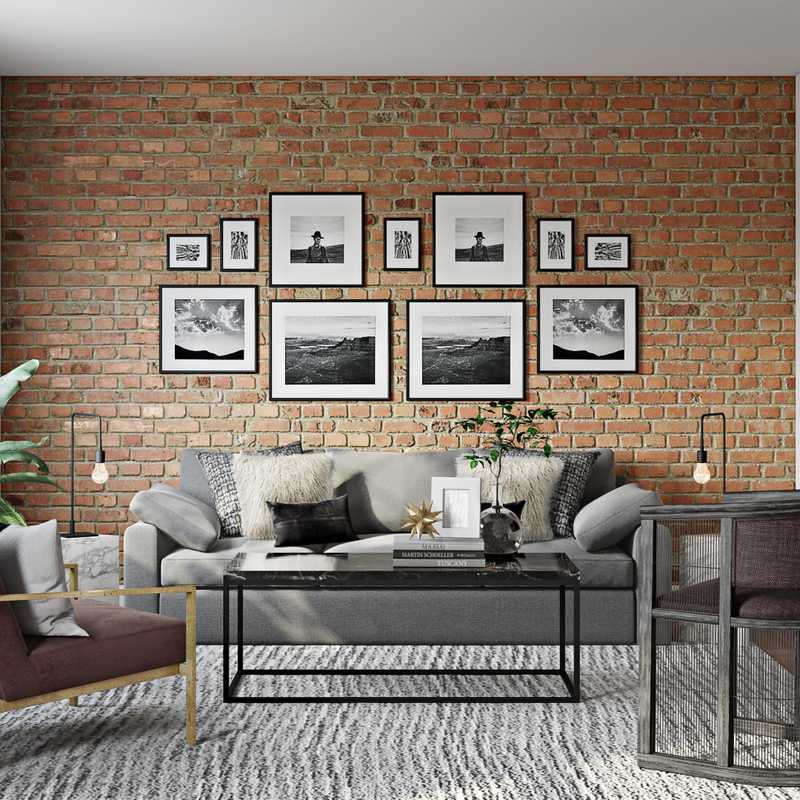 Glam Living Room Design by Havenly Interior Designer Megan