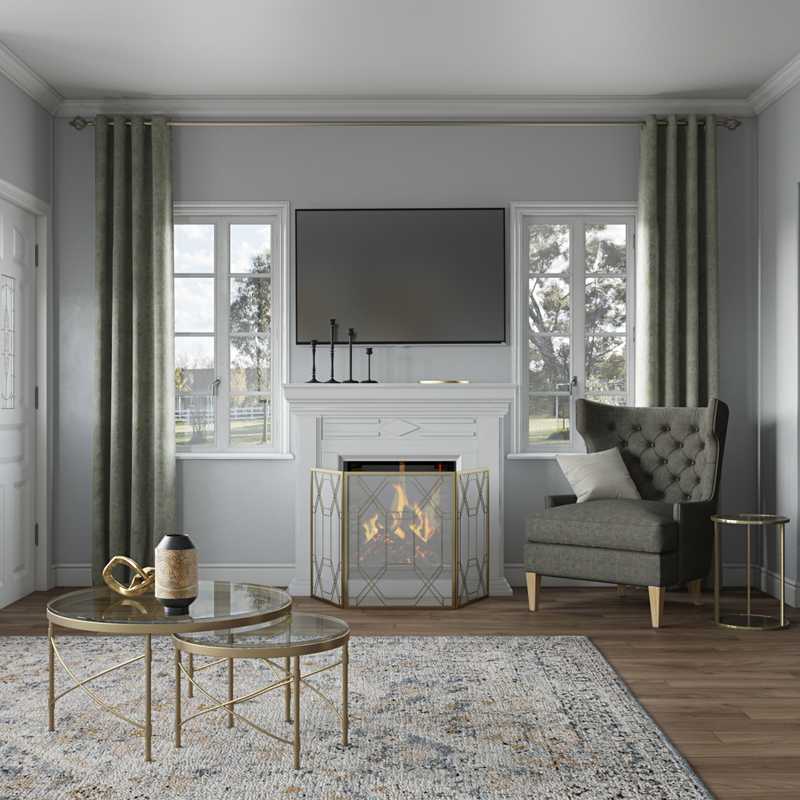 Contemporary, Modern, Classic, Glam Living Room Design by Havenly Interior Designer James