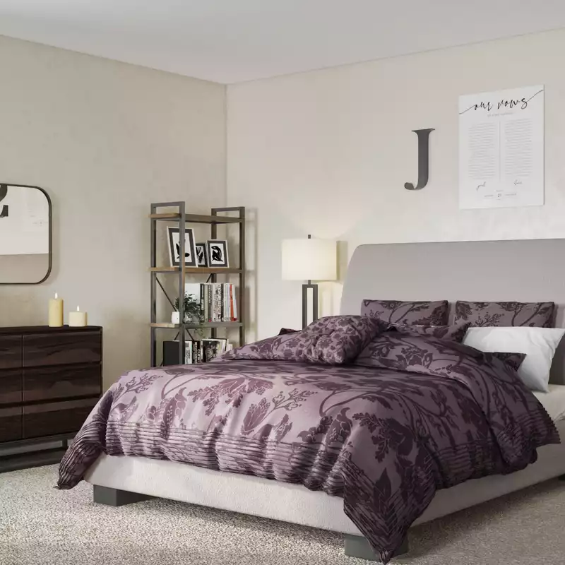 Contemporary, Industrial Bedroom Design by Havenly Interior Designer Azure
