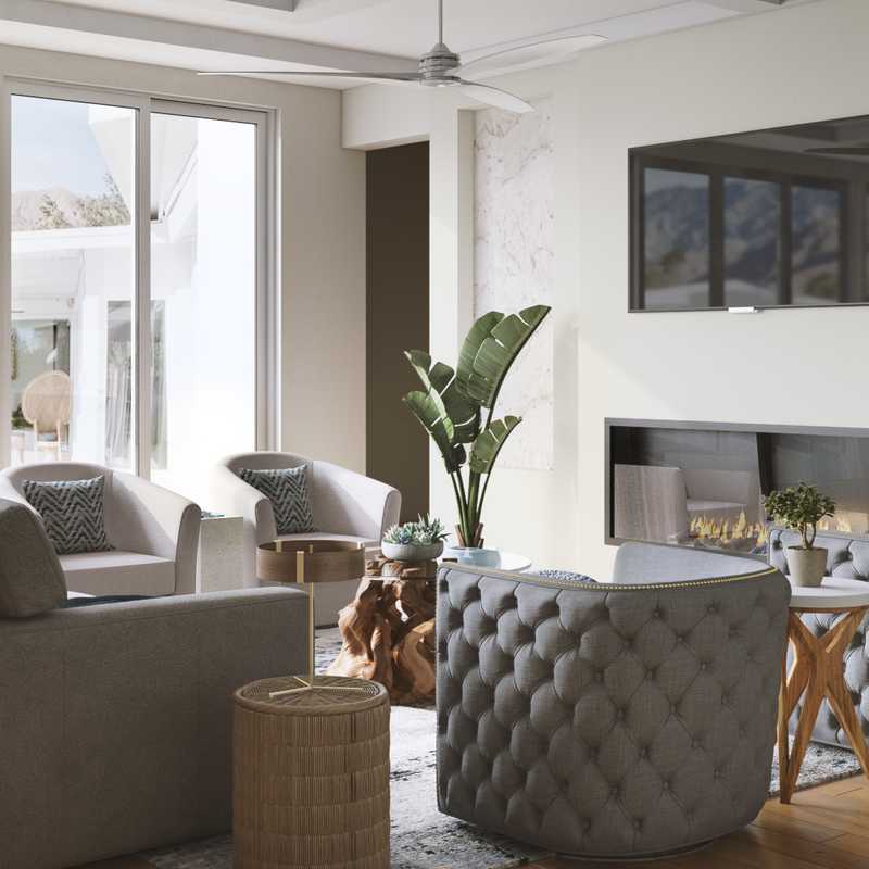 Modern, Coastal, Rustic, Minimal Living Room Design by Havenly Interior Designer Kristina