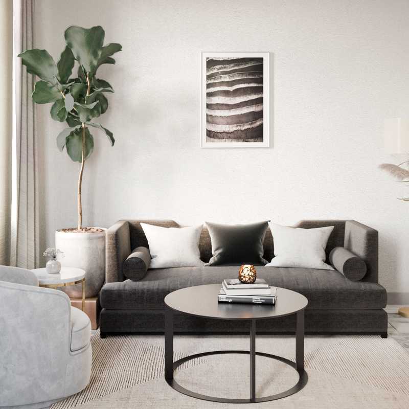 Modern, Glam Living Room Design by Havenly Interior Designer Anna