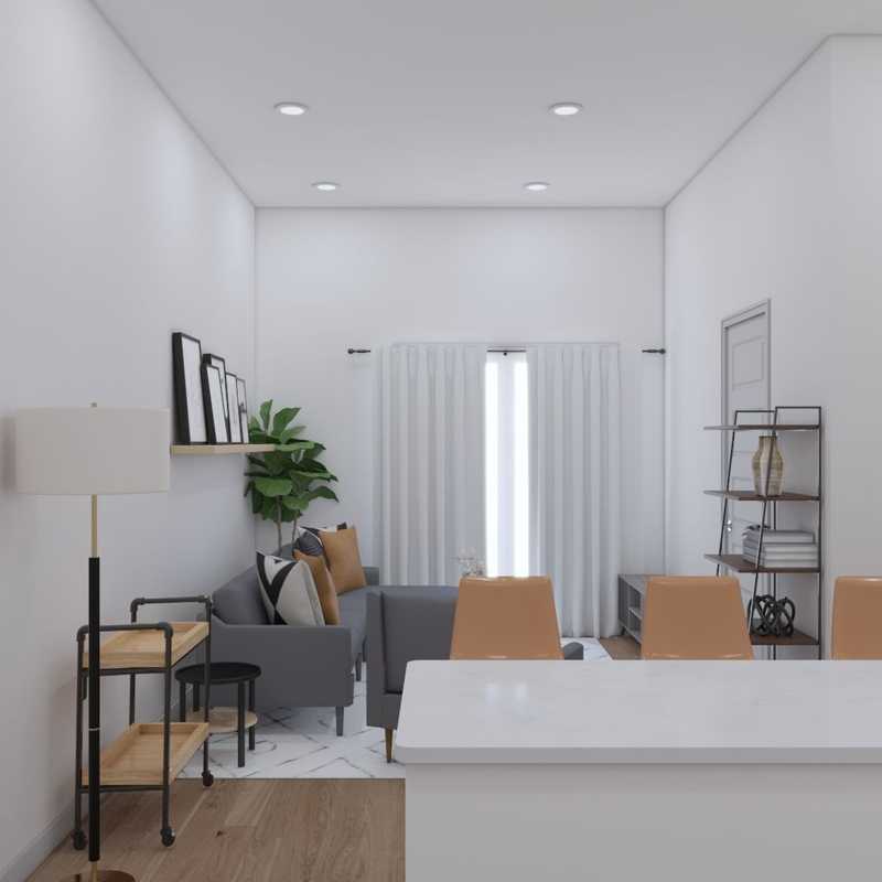 Classic, Bohemian, Midcentury Modern Living Room Design by Havenly Interior Designer Cristina
