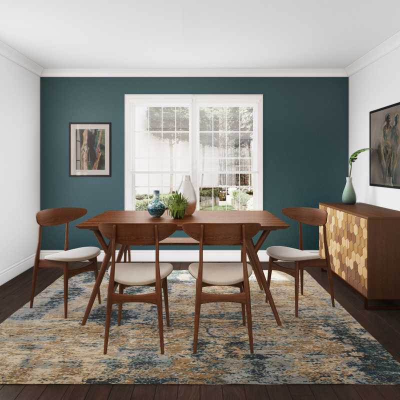 Midcentury Modern Dining Room Design by Havenly Interior Designer Glynis
