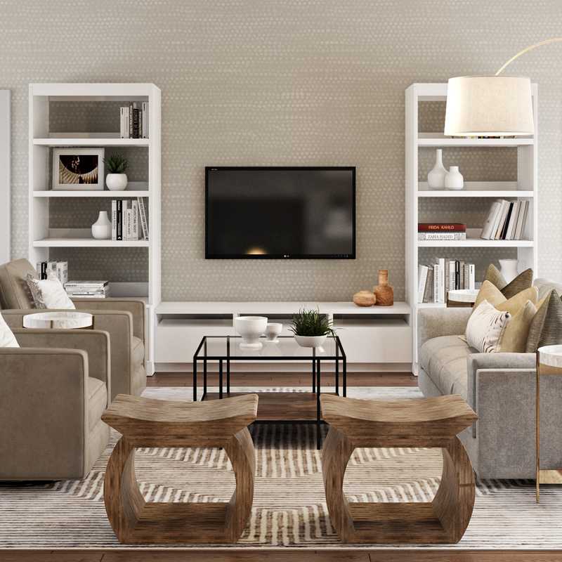 Modern, Eclectic, Bohemian Living Room Design by Havenly Interior Designer McKenzie