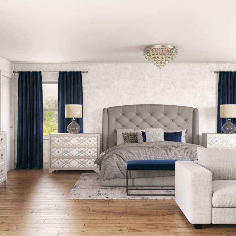 Contemporary, Classic, Glam Bedroom Design by Havenly Interior Designer JoAnn