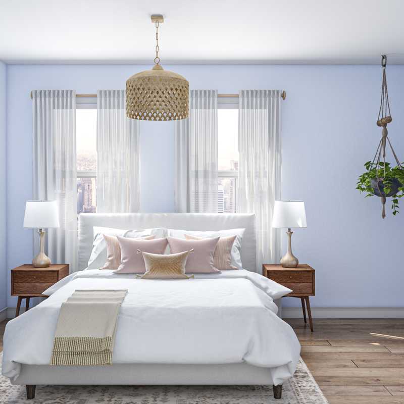 Coastal, Midcentury Modern, Scandinavian Bedroom Design by Havenly Interior Designer Madison