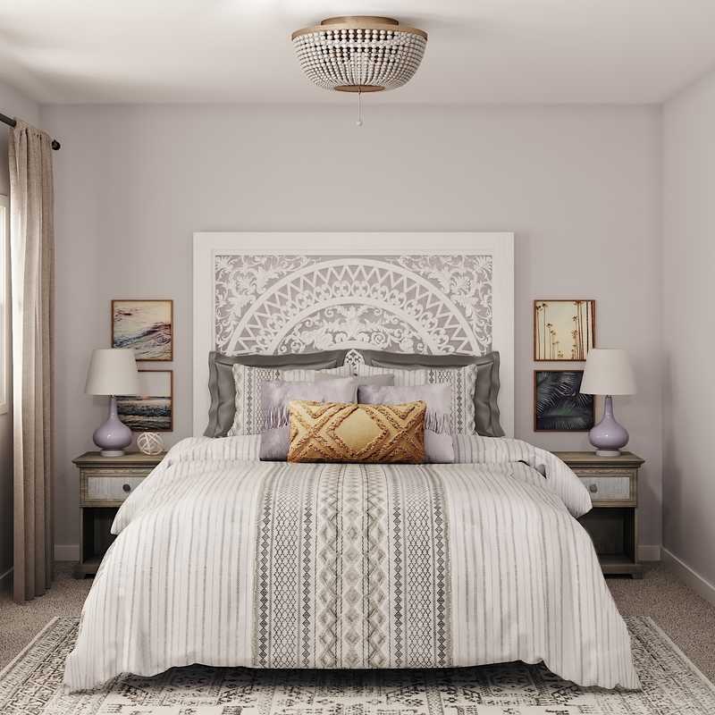 Classic, Bohemian Bedroom Design by Havenly Interior Designer Danielle