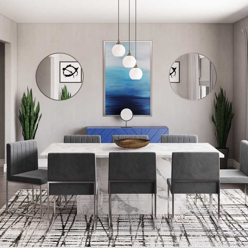 Modern, Minimal, Scandinavian Dining Room Design by Havenly Interior Designer Danielle