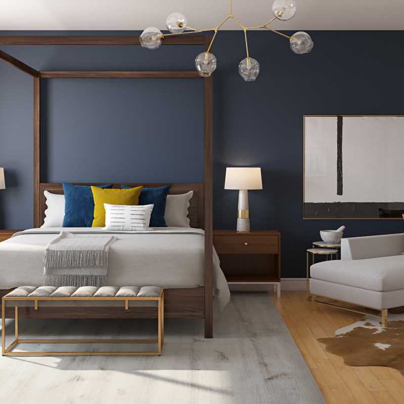 Modern, Midcentury Modern, Minimal Bedroom Design by Havenly Interior Designer Diana