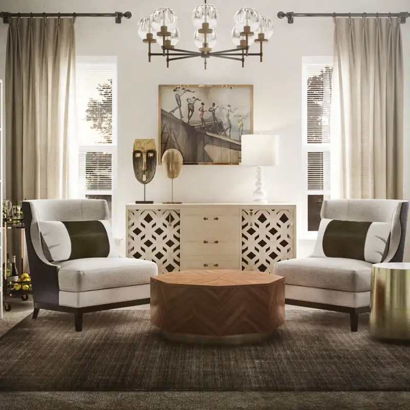 Glam, Transitional Not Sure Yet Design by Havenly Interior Designer Mariela