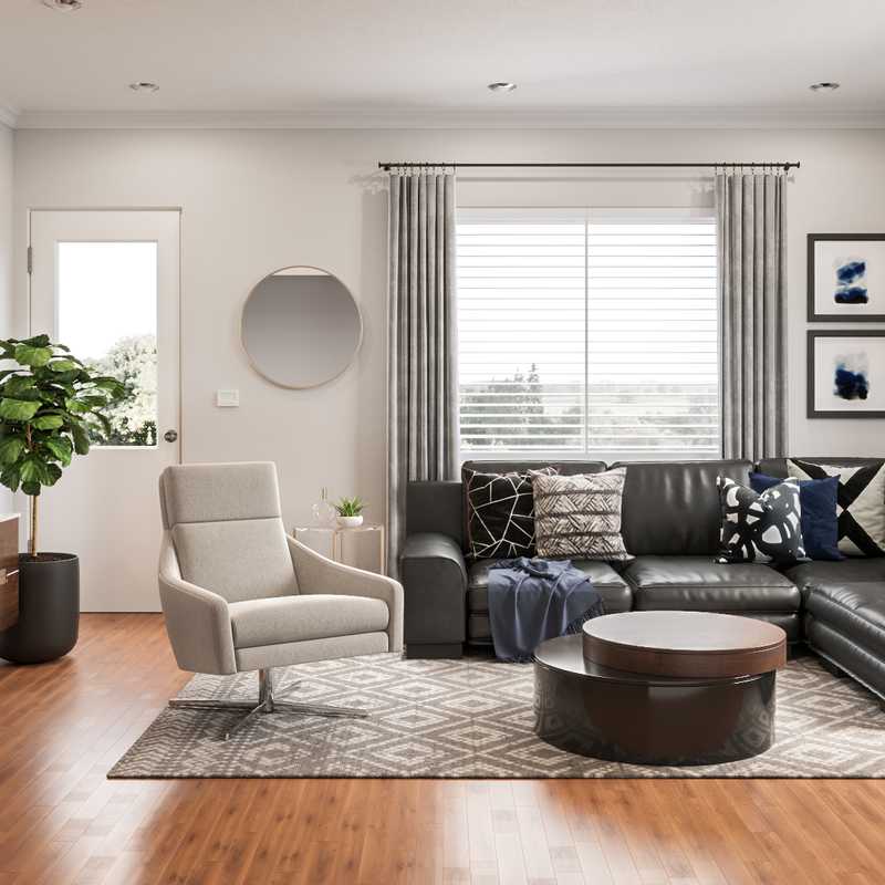 Modern, Midcentury Modern, Scandinavian Living Room Design by Havenly Interior Designer Natalie