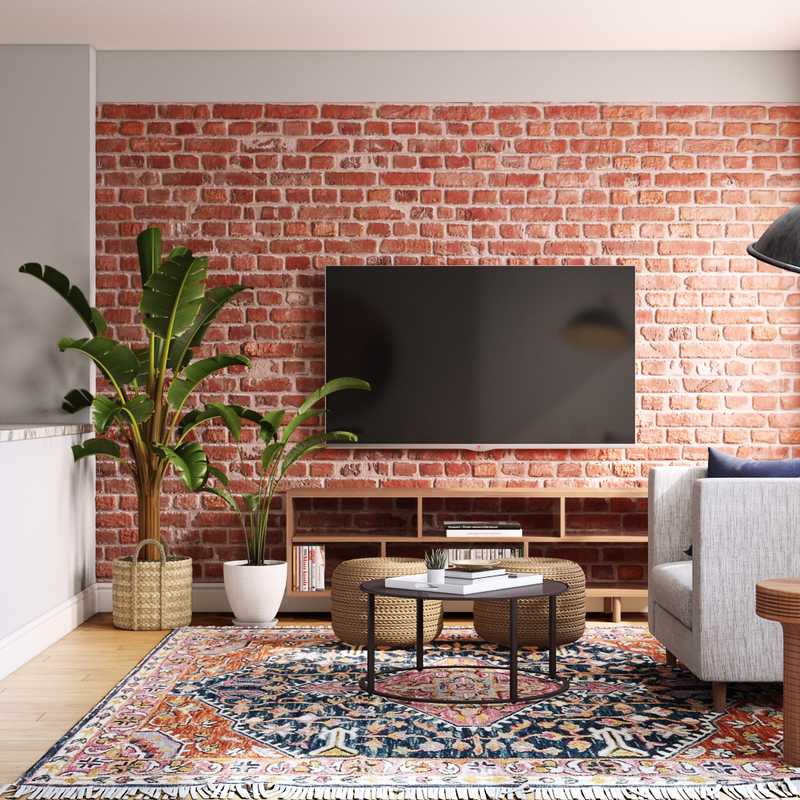 Modern, Eclectic Living Room Design by Havenly Interior Designer Kasee