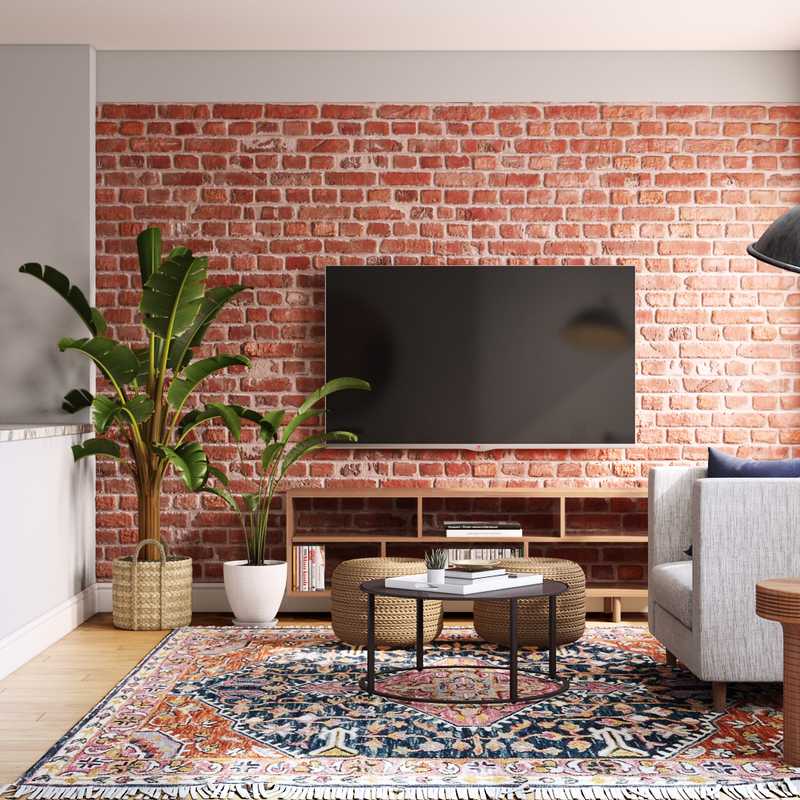 Modern, Eclectic Living Room Design by Havenly Interior Designer Kasee