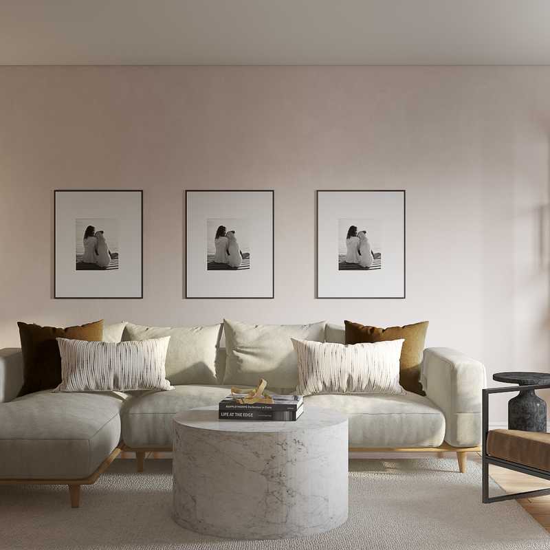 Modern, Bohemian Living Room Design by Havenly Interior Designer Jacqueline