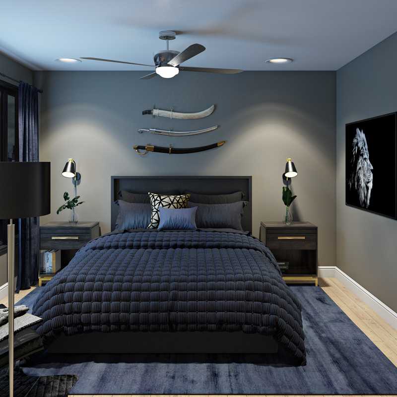Modern, Glam Bedroom Design by Havenly Interior Designer Crystal