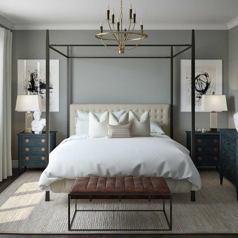 Traditional, Transitional Bedroom Design by Havenly Interior Designer Shannon