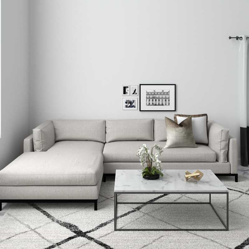 Modern, Classic Living Room Design by Havenly Interior Designer Sophia