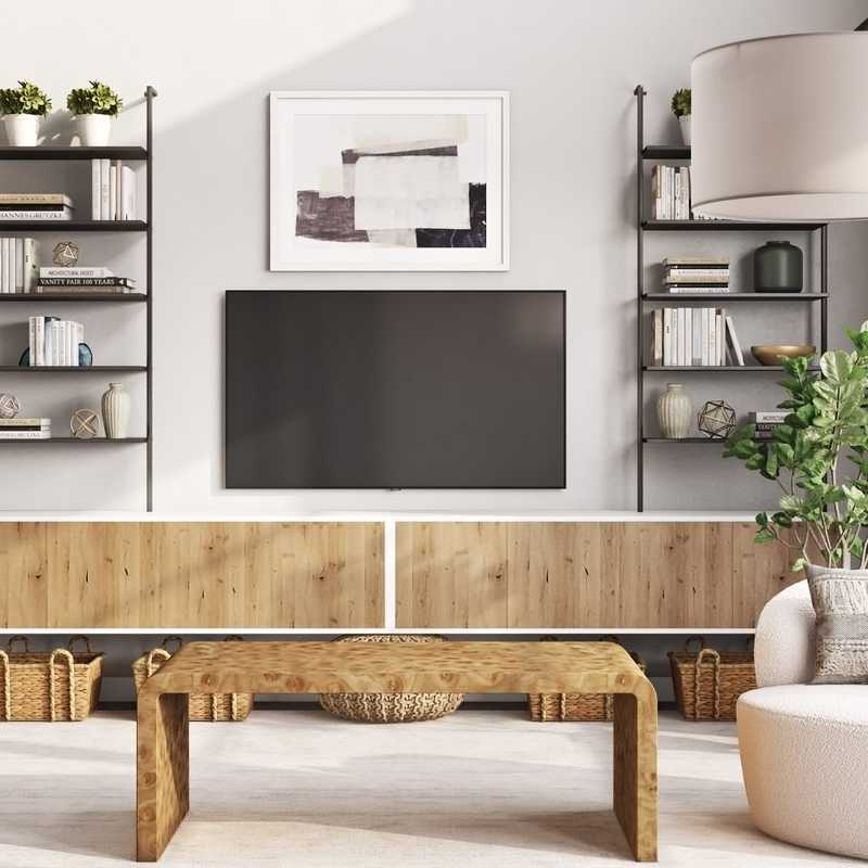 Modern, Minimal Living Room Design by Havenly Interior Designer Michelle