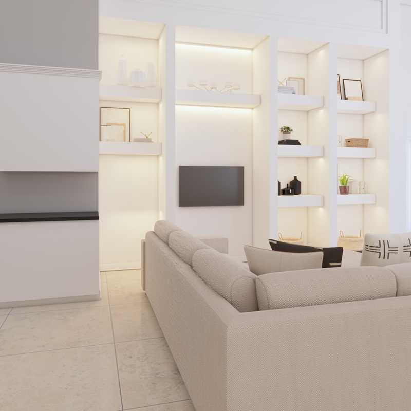 Contemporary, Modern, Bohemian, Industrial, Midcentury Modern, Scandinavian Living Room Design by Havenly Interior Designer Shalene