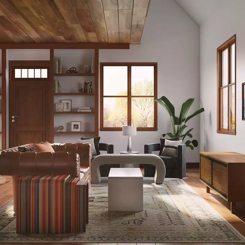 Contemporary, Traditional Living Room Design by Havenly Interior Designer Yaro