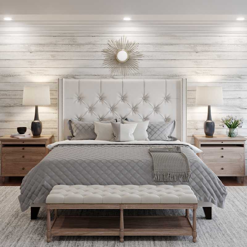 Classic, Farmhouse Bedroom Design by Havenly Interior Designer Katie
