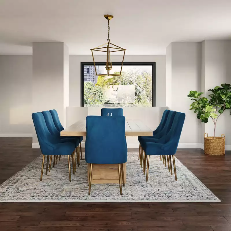 Contemporary, Midcentury Modern Dining Room Design by Havenly Interior Designer Dani