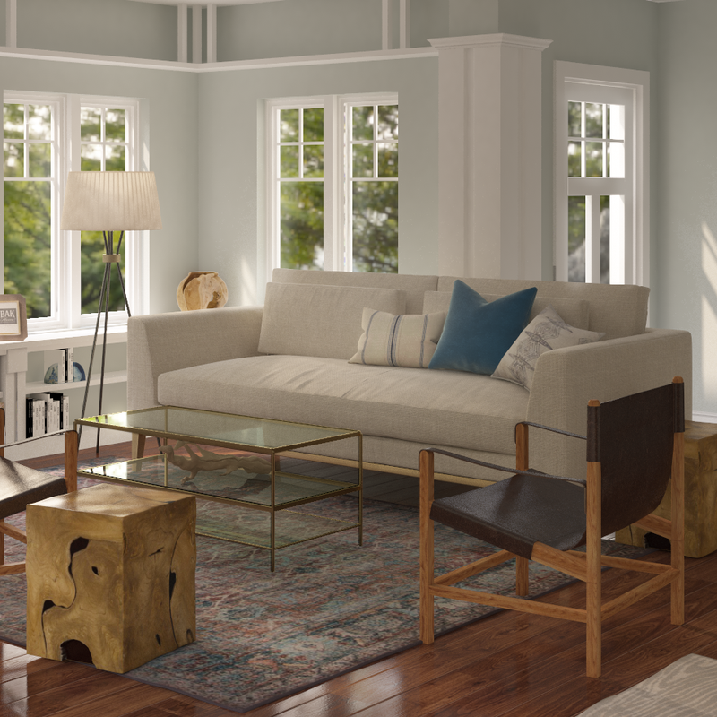 Midcentury Modern, Scandinavian Living Room Design by Havenly Interior Designer Catherine