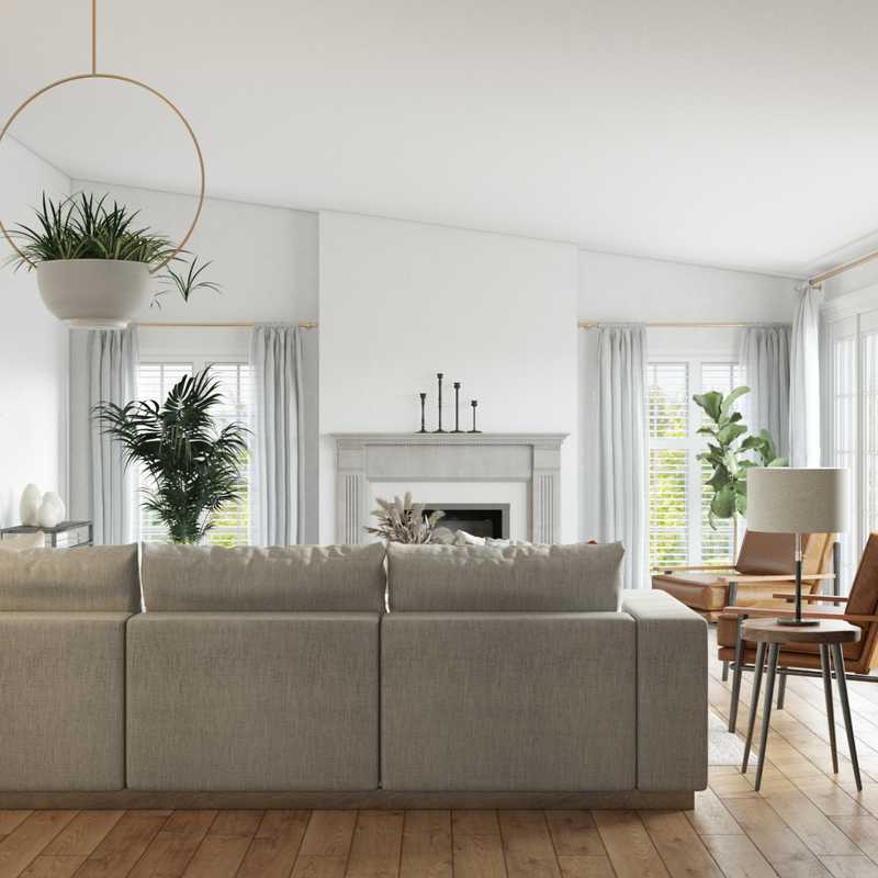 Modern, Minimal Living Room Design by Havenly Interior Designer Sarah