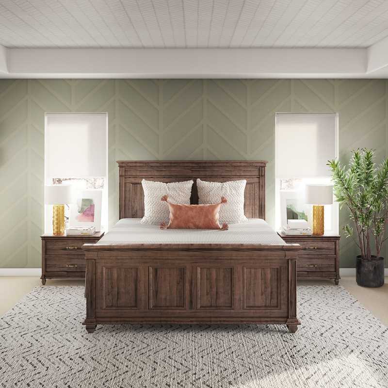 Contemporary, Bohemian, Rustic Bedroom Design by Havenly Interior Designer Emelia