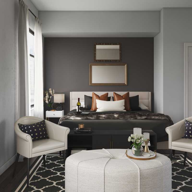 Contemporary, Modern, Glam, Minimal Living Room Design by Havenly Interior Designer Stacy