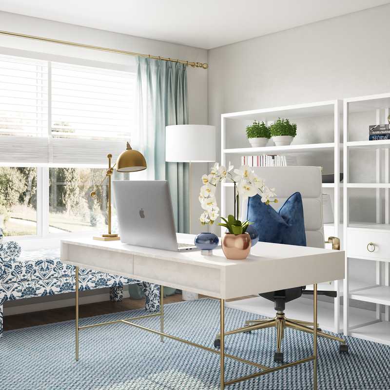 Contemporary Office Design by Havenly Interior Designer Melisa