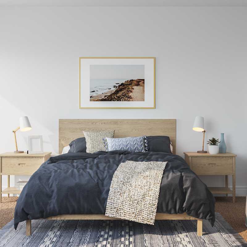 Coastal, Scandinavian Living Room Design by Havenly Interior Designer Allison