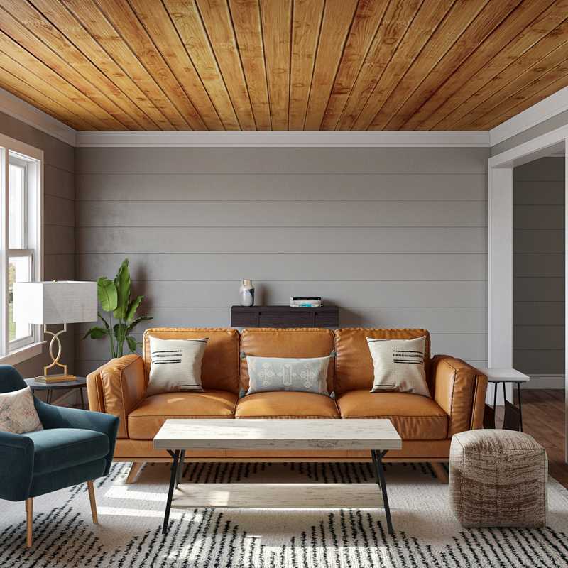 Eclectic, Midcentury Modern Living Room Design by Havenly Interior Designer Dani