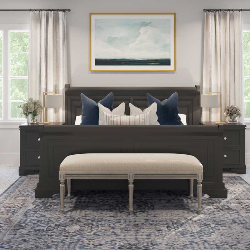 Contemporary, Modern, Classic Bedroom Design by Havenly Interior Designer Stephanie