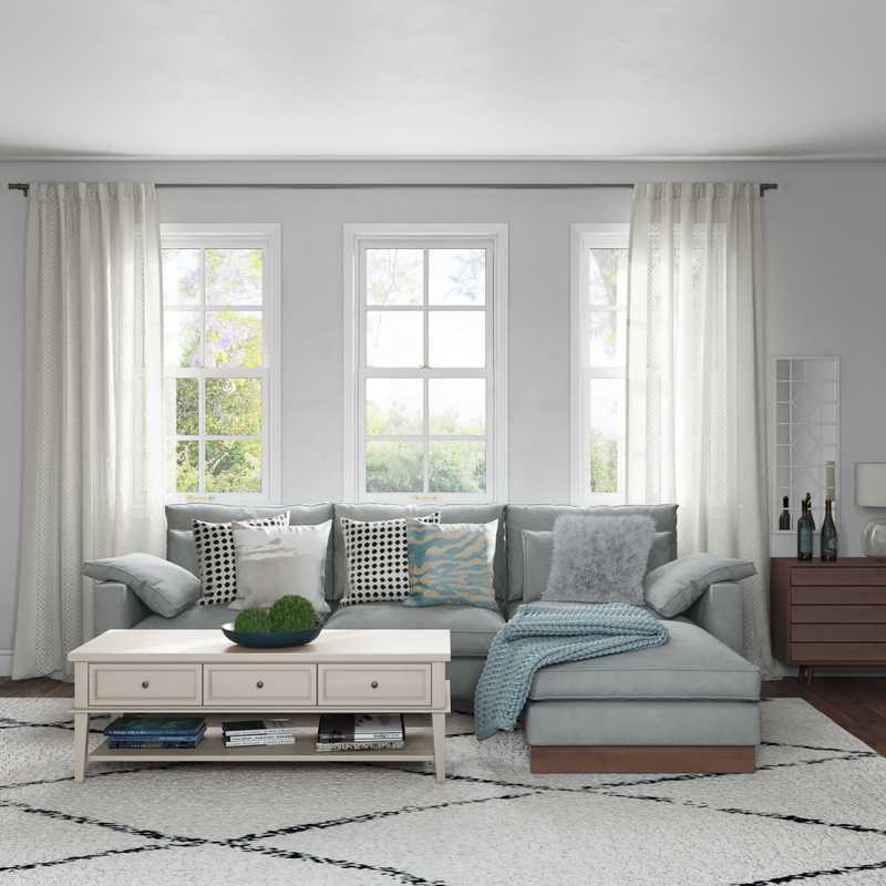 Glam Living Room Design by Havenly Interior Designer Natalie