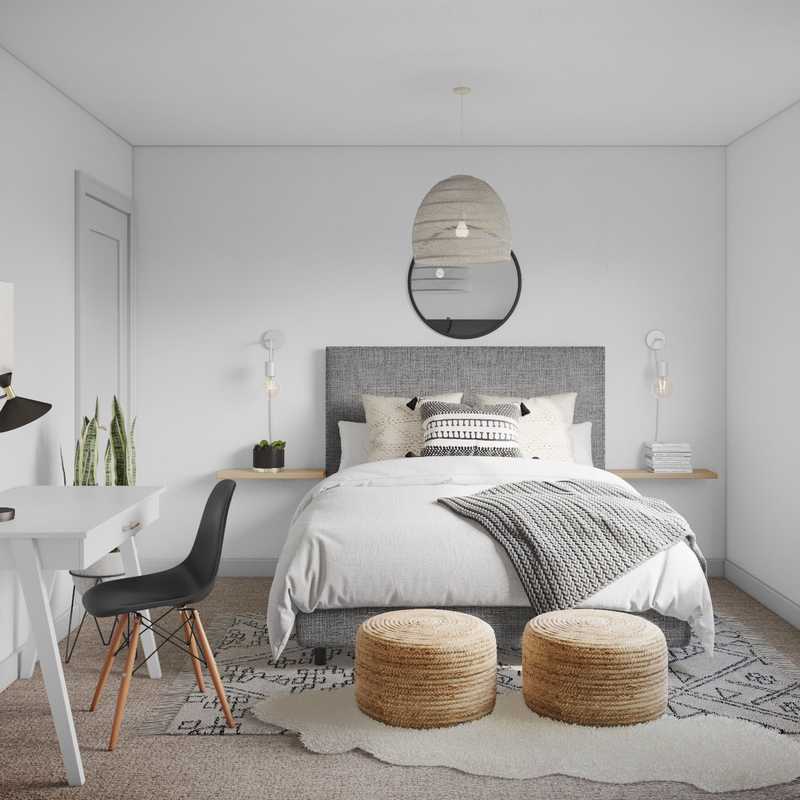 Modern, Bohemian, Scandinavian Bedroom Design by Havenly Interior Designer Carly