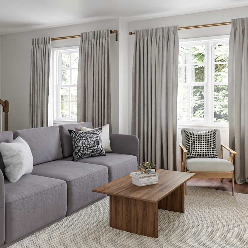 Modern, Bohemian, Glam Living Room Design by Havenly Interior Designer Shaina