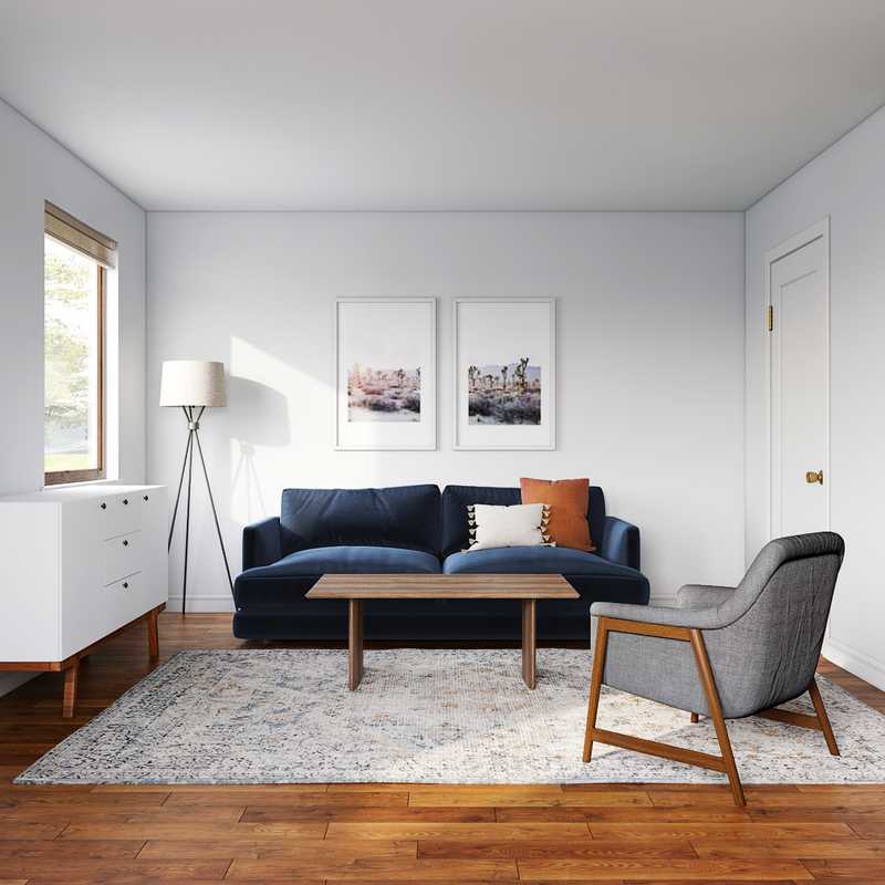 Modern, Minimal Living Room Design by Havenly Interior Designer Seireen