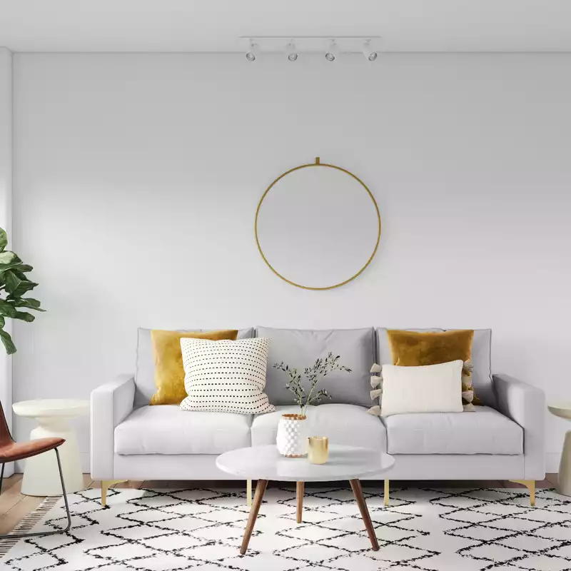 Modern, Midcentury Modern, Scandinavian Living Room Design by Havenly Interior Designer Chelsea