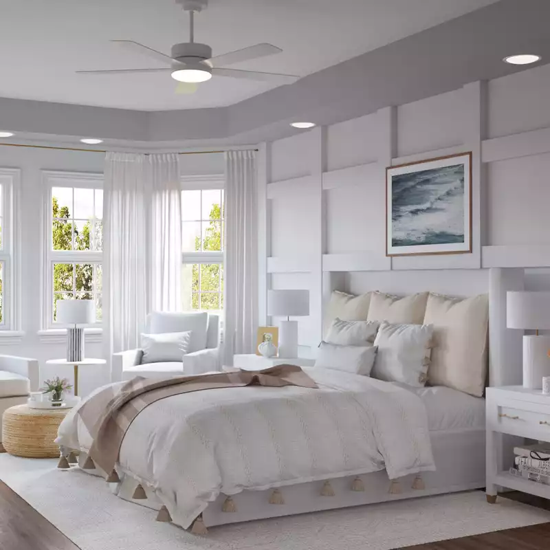 Coastal Bedroom Design by Havenly Interior Designer Kelsey