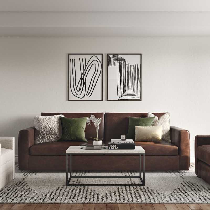 Modern, Transitional Living Room Design by Havenly Interior Designer Sarah
