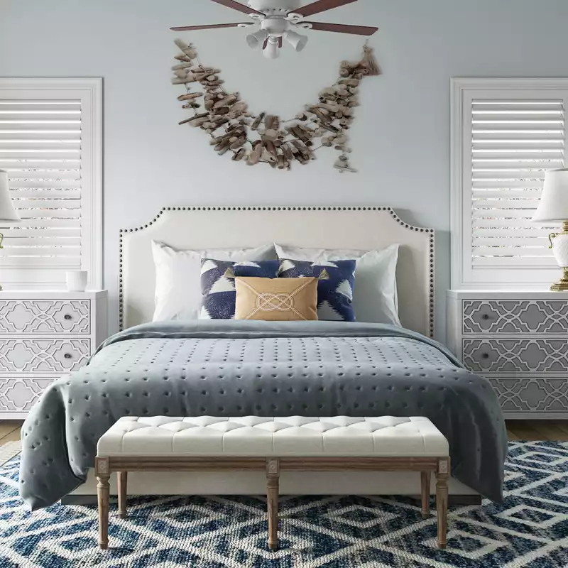 Classic, Coastal Bedroom Design by Havenly Interior Designer Austin