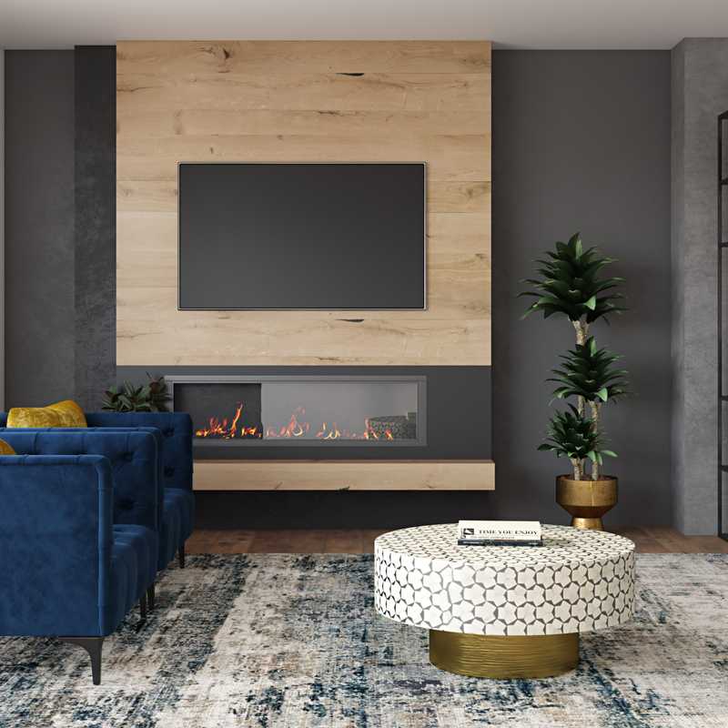 Contemporary, Modern, Minimal Living Room Design by Havenly Interior Designer Amanda