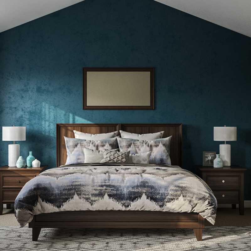 Contemporary, Modern, Transitional Bedroom Design by Havenly Interior Designer Nichole