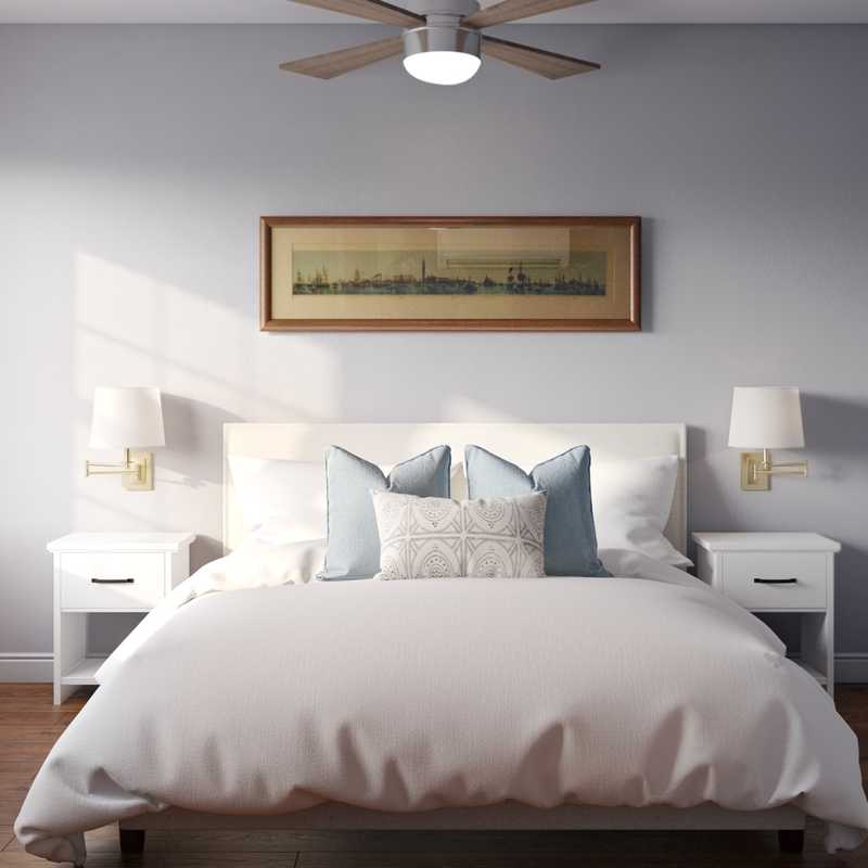 Contemporary, Classic, Coastal Bedroom Design by Havenly Interior Designer Kylie