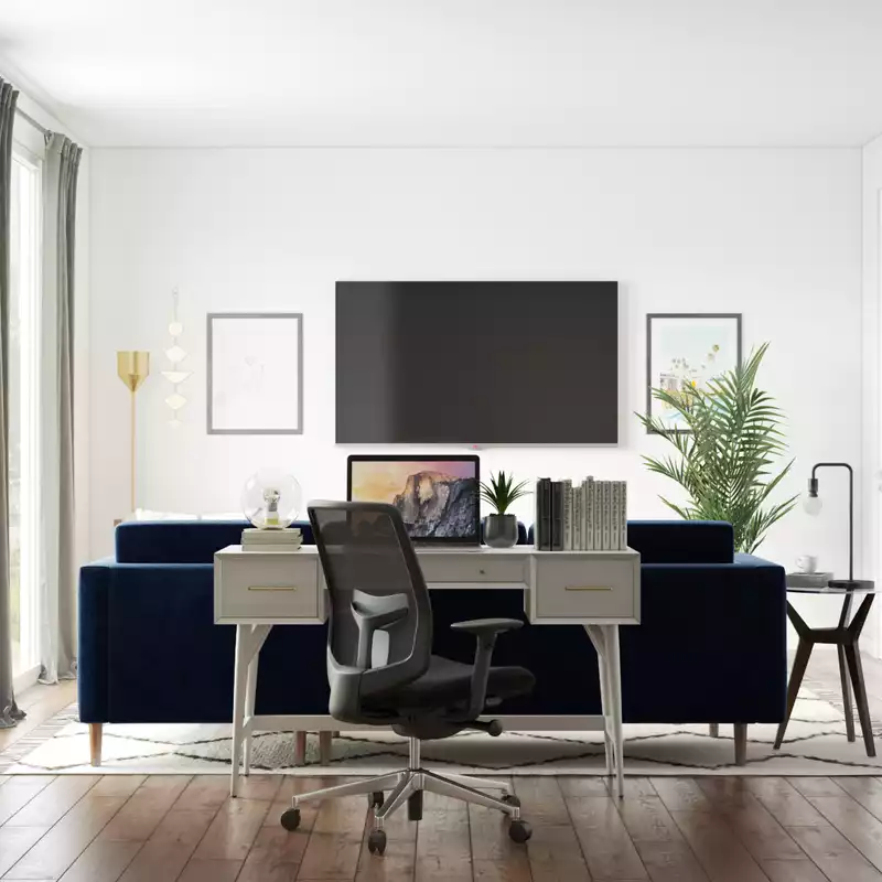 Contemporary, Modern Living Room Design by Havenly Interior Designer Kasee