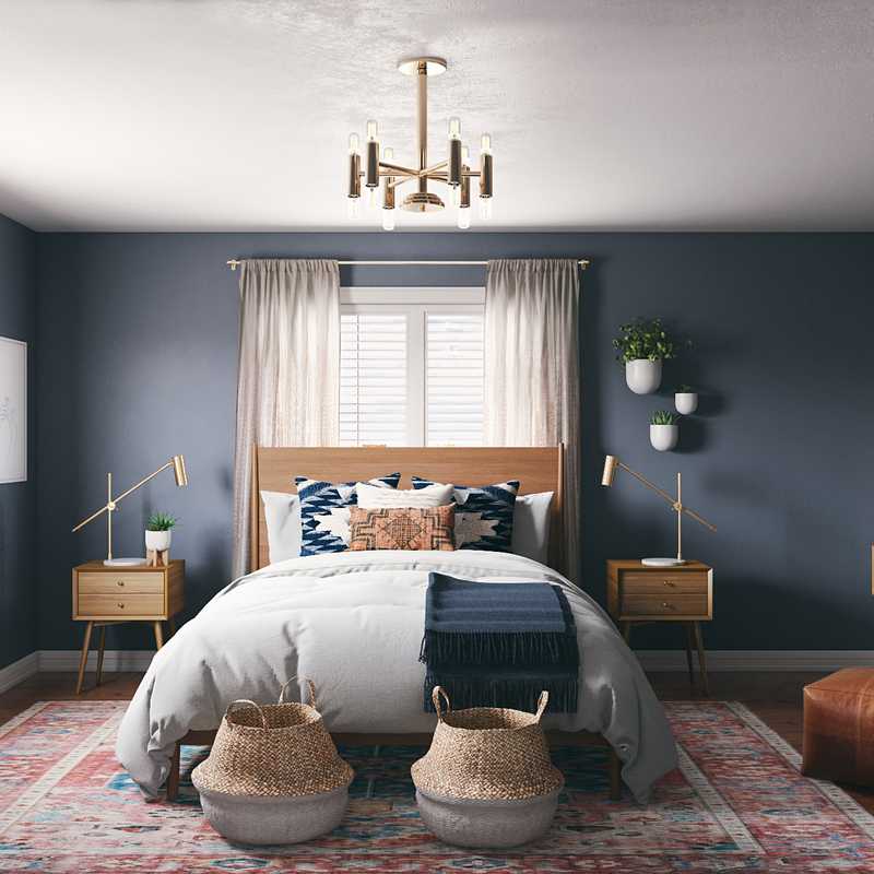 Eclectic, Bohemian Bedroom Design by Havenly Interior Designer Henrieta